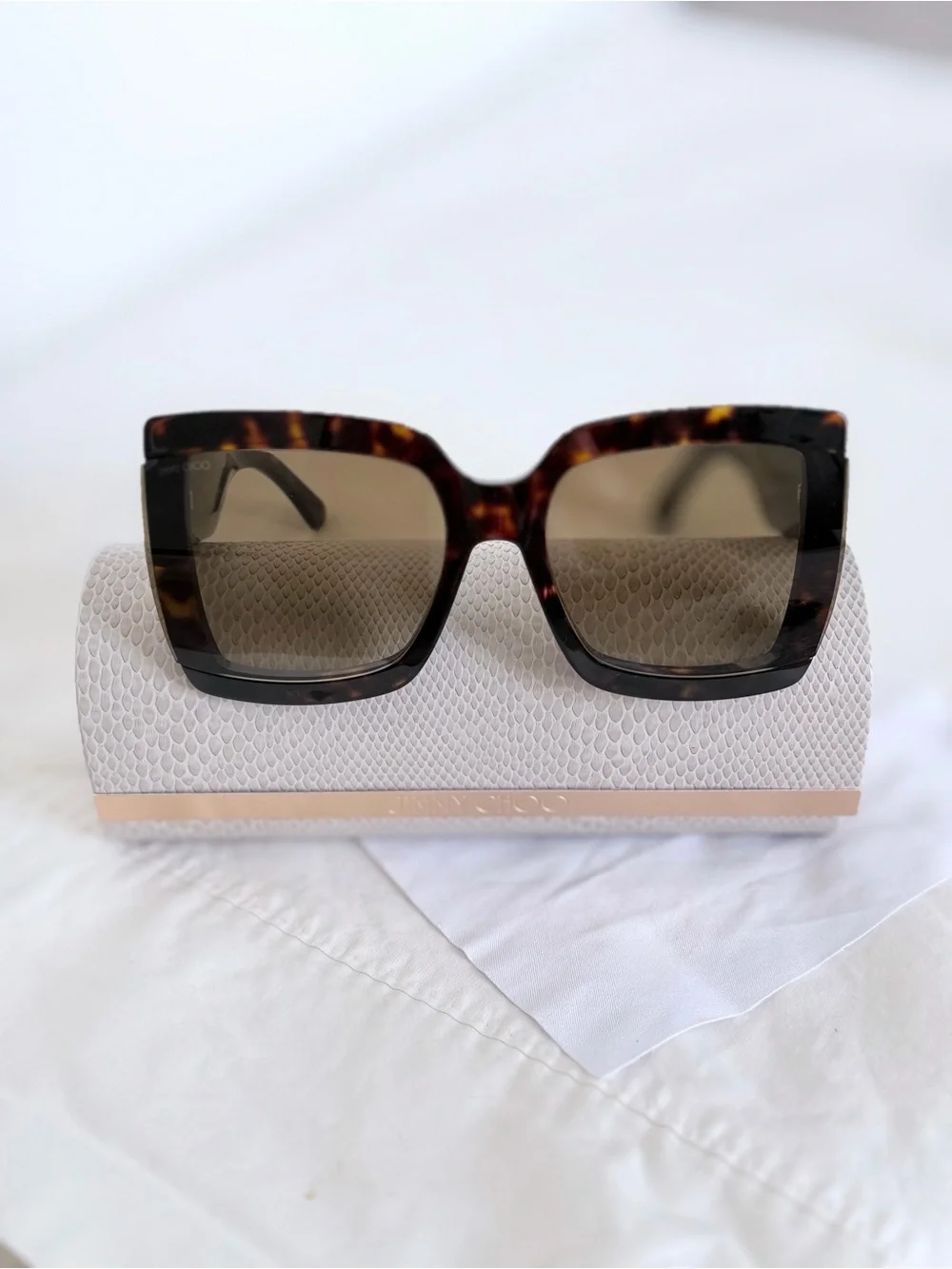 JIMMY CHOO Havana Square-Frame Sunglasses WMN